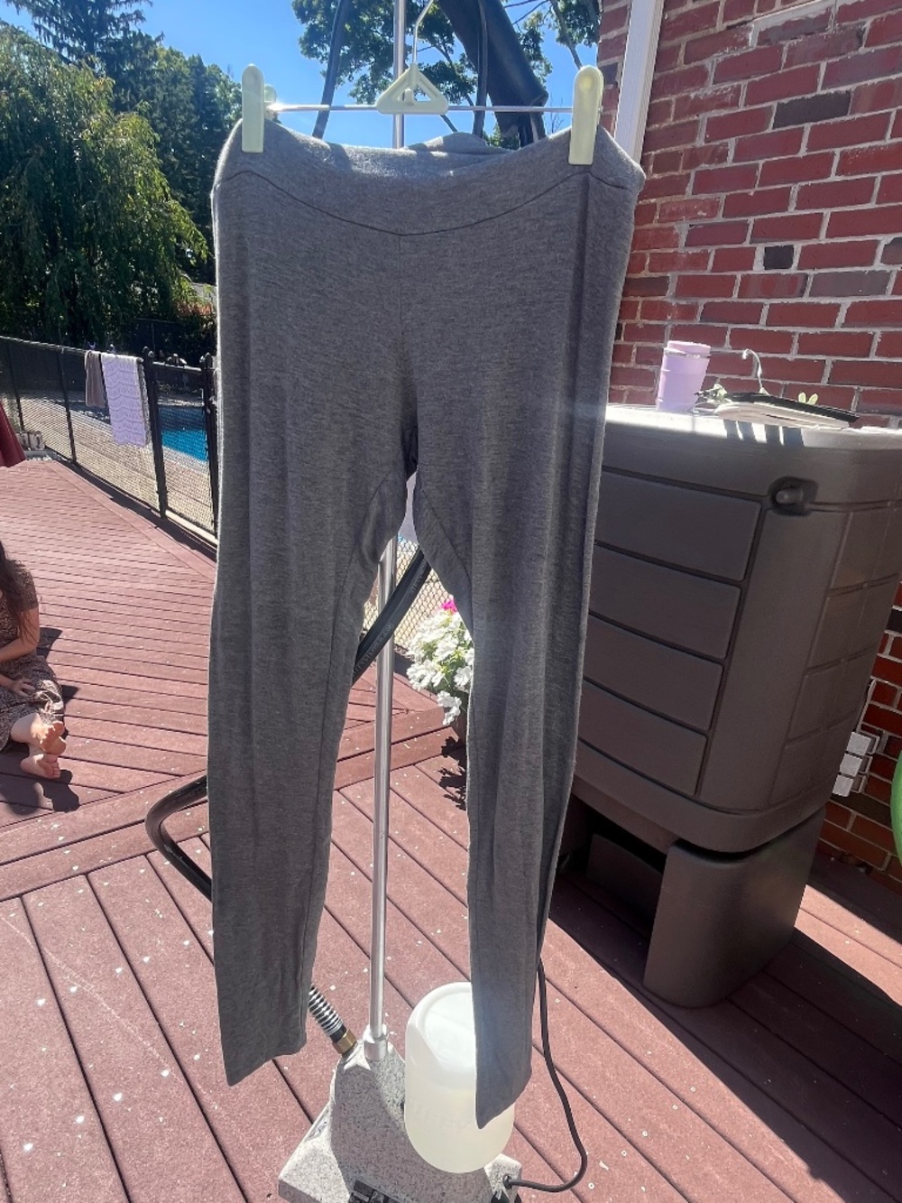 Bleusalt Gray Leggings, M